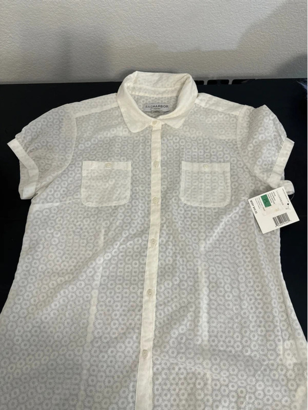 Sag Harbor white daisy large petite NWT